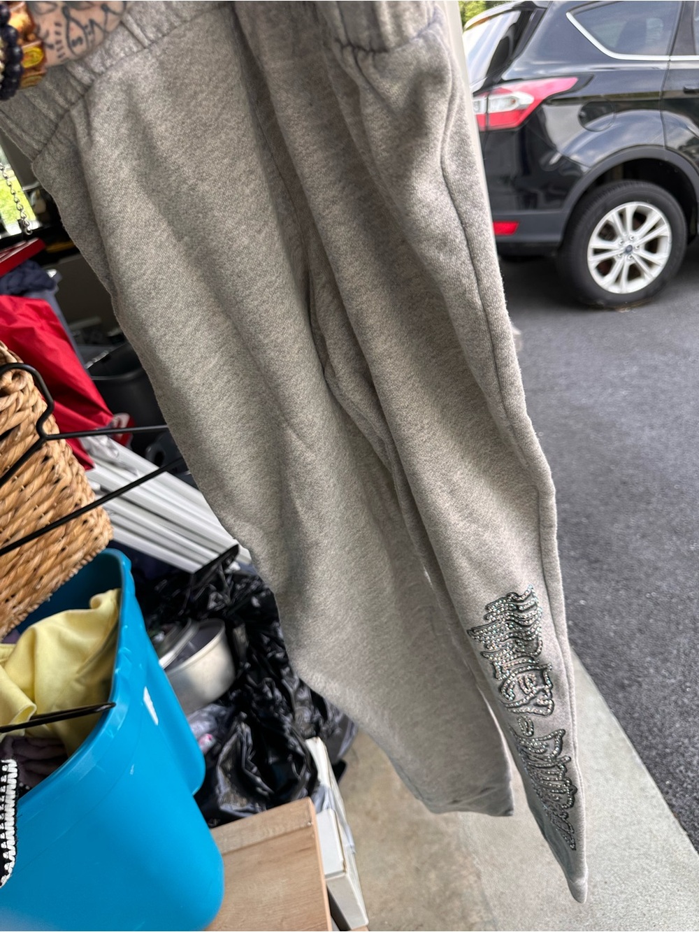 Harley-Davidson Gray and Black Logo Sweatpants